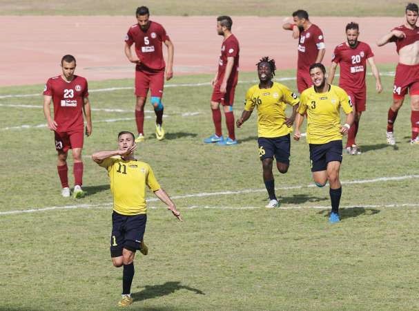 فرحة لاعبي العهد بتسجيل الهدف الثاني