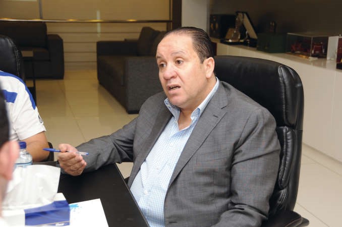 المدرب نبيل معلول خلال حديثه في ديوانية الانباءفريال حماد﻿
