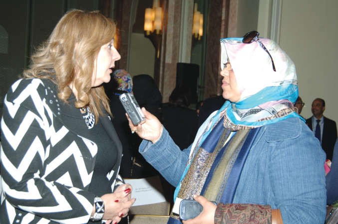 داماني عصفور مع الزميلة هناء السيد ﻿