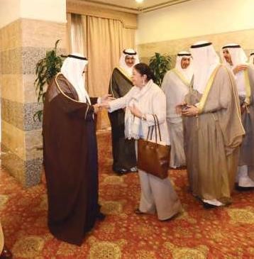 سمو الشيخ ناصر المحمد مرحبا بنبيلة الملا