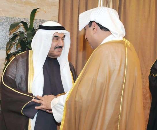 سمو الشيخ ناصر المحمد والشيخ حمد جابر العلي