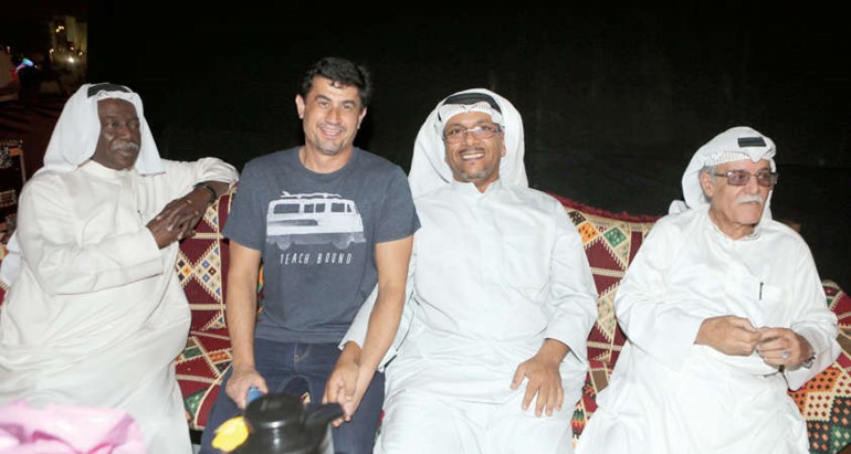 العماري مع المخرج احمد الدوغجي والمشاركين في الحفل