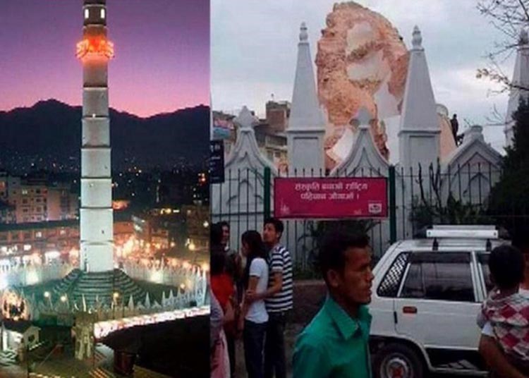 بالصور.. دمار زلزال النيبال ومبانٍ تاريخية تحولت لأنقاض