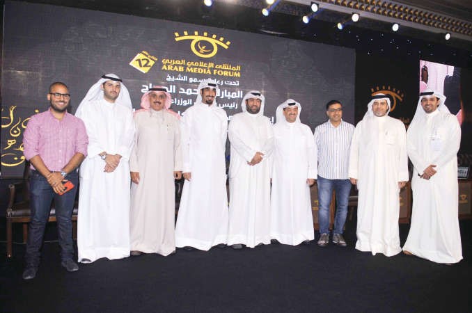 ماضي الخميس ومهند يوسف ووليد الخشتي وخالد الروضان وعبدالوهاب العثمان وعبدالوهاب العيسى وعمر العثمان وعدد من الحضور