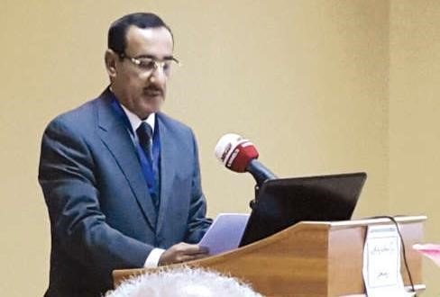 دقيس الدويري متحدثا خلال افتتاح الدورة التدريبية لعلاج ادمان النيكوتين﻿
