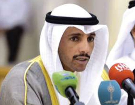 رئيس مجلس الامة مرزوق الغانم متحدثا