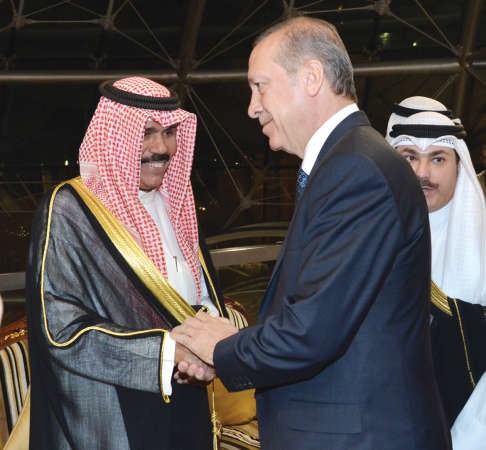 سمو ولي العهد الشيخ نواف الاحمد مرحبا بالرئيس اردوغان﻿