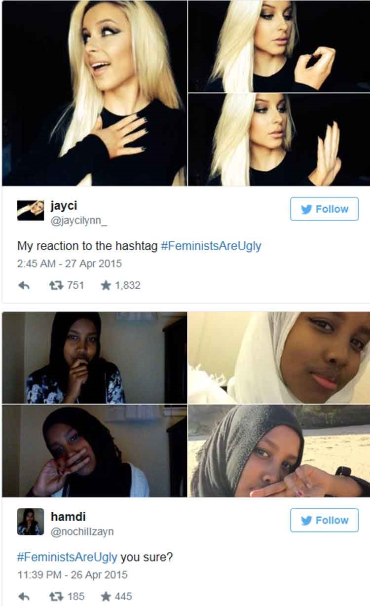 بالصور.. وسم "النسويات بشعات" يتحوّل ألبوم صورٍ لأجمل الأشخاص