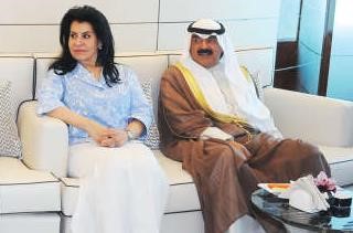 خالد الجارالله والشيخة اعتماد الخالد ﻿
