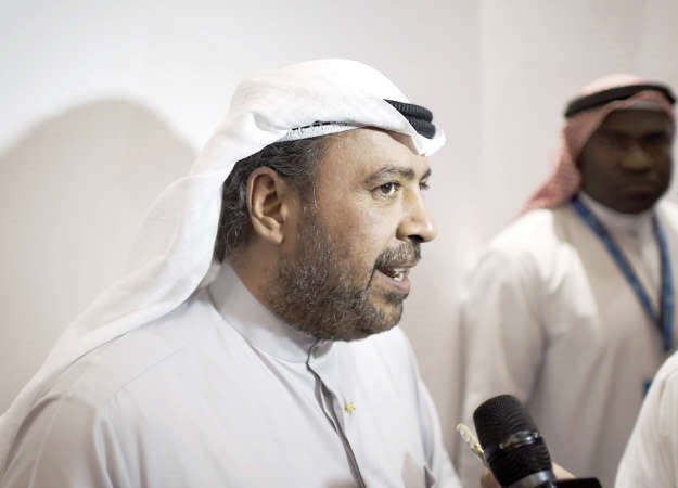 الشيخ احمد الفهد يصرح للاعلاميين في الكونغرس	افپ﻿