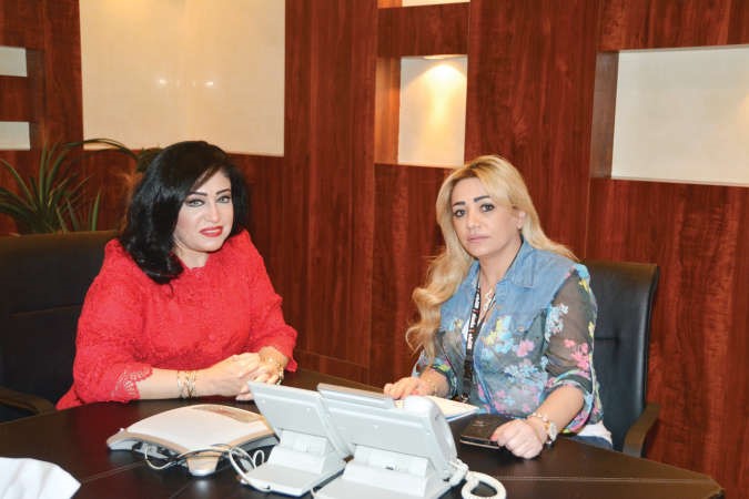 الاعلامية ايمان الشهاب متحدثة الى الزميلة دانيا شومان 		يوسف كريم﻿