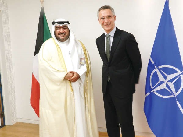 الشيخ ثامر العلي مع ينس شتولتنبرغ ﻿
