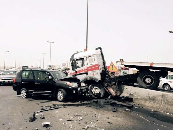 الحادث تسبب في عرقلة حركة السير على الغزالي ﻿