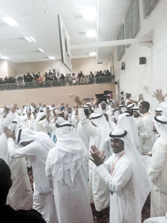 جانب من احتفالات الفوز