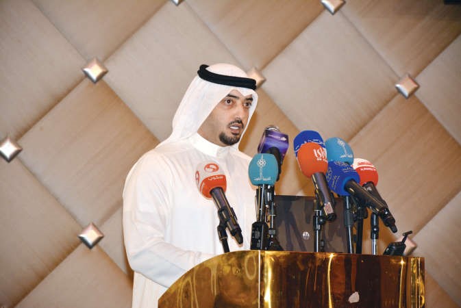 المدير العام لشركة نوف اكسبو مرزوق خالد المرزوق ملقيا كلمته﻿