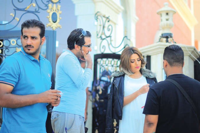 هيا عبدالسلام اثناء تصوير في عينيها اغنية﻿