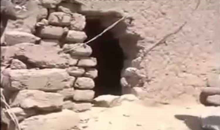 شاهد.. فيديو يكشف أين؟ وكيف اختبأ الحوثيون من غارات التحالف؟
