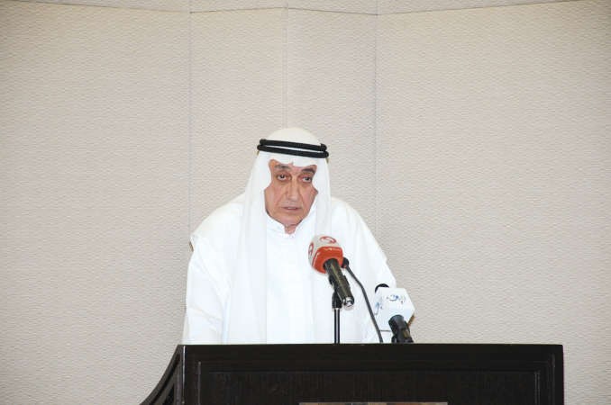 رئيس مجلس ادارة الجمعية الكويتية للاخاء الوطني موسى معرفي متحدثا ﻿