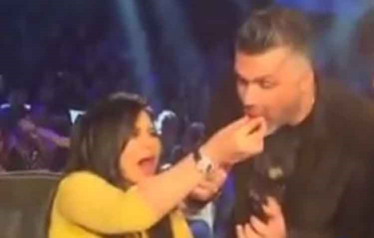 شاهد.. الفيديو الذي حذفته احلام... عندما اطعمت فارس كرم البطيخ بيدها