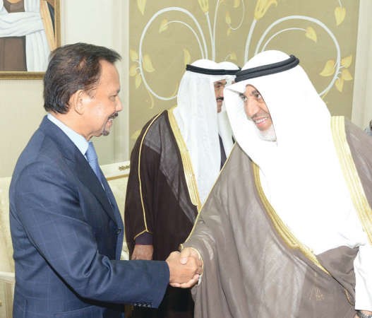دمحمد البصيري مصافحا السلطان الحاج حسن البلقية﻿