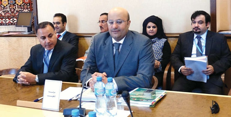 د علي العبيدي خلال اعمال المؤتمر الـ79 لمجلس وزراء صحة دول التعاون