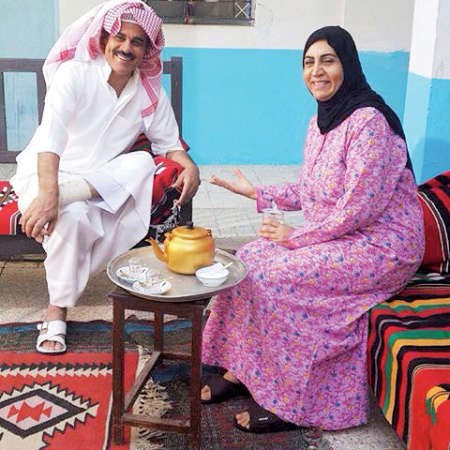 الفنان ابراهيم الحربي في مشهد من مسلسل الين اليوم