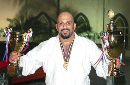 لاعب نادي القادسية ومنتخبنا الوطني للجودو حسين المسري ﻿
