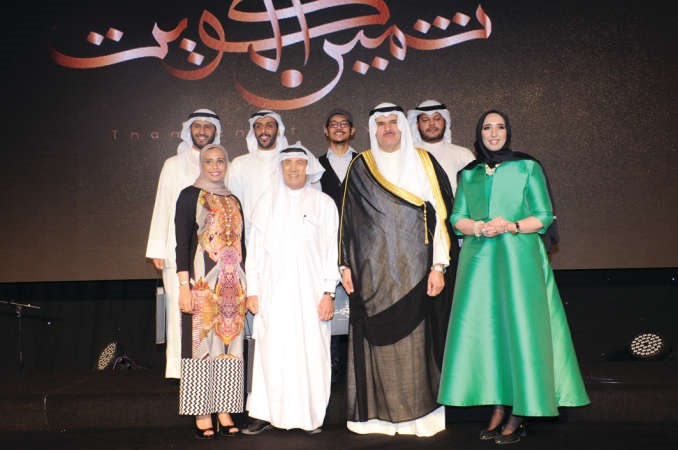 الفنان سامي محمد والمكرمون عن فئة الفنون﻿