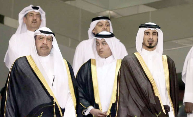 رئيس المجلس الاولمبي الاسيوي الشيخ احمد الفهد حاضرا المباراة النهائية