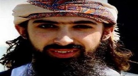 صورة ابو مريم التي نشرتها مواقع داعش عند نعيه انترنت