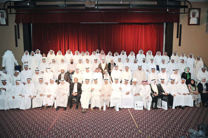 ﻿صورة جماعية للمشاركين والمكرمين في ملتقى الوحدة الوطنية الذي نظمته جمعية الثقافة الاجتماعية﻿