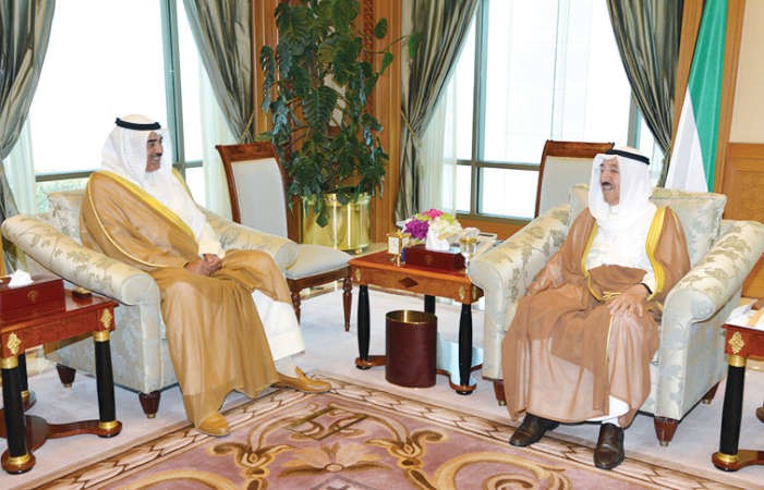 صاحب السمو مستقبلا الشيخ صباح الخالد﻿
