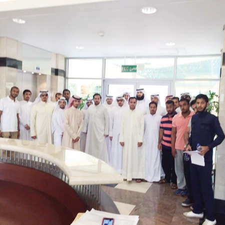 عدد من الطلبة المعتصمين﻿