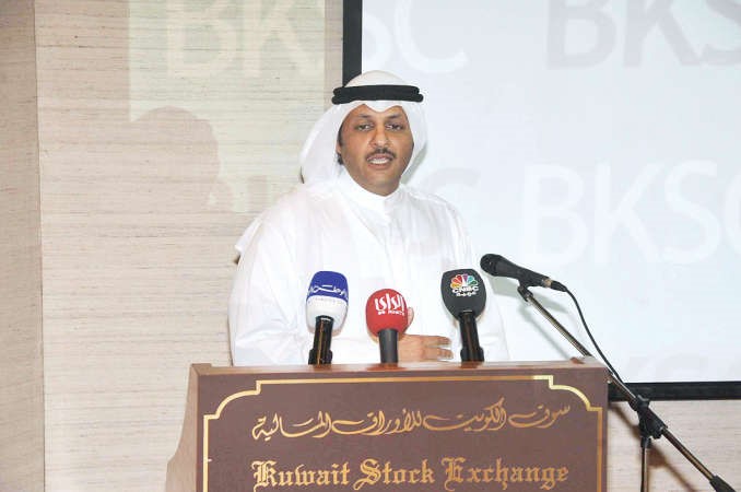 خالد الخالد متحدثا خلال المؤتمر الصحافي 	 محمد هاشم﻿