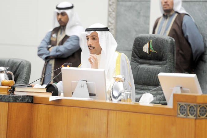 رئيس مجلس الامة مرزوق الغانم يفتتح الجلسة
