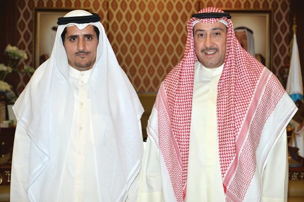 الشيخ فيصل الحمود مستقبلا عامر الهداب