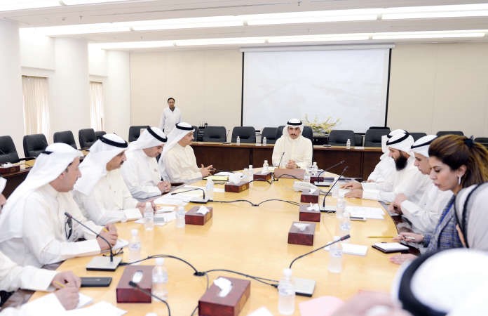الغانم خلال لقائة اعضاء اللجنة التنفيذية لجناح اكسبو ميلانو 2015