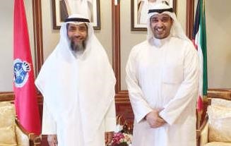 الشيخ محمد العبدالله مستقبلا دعبدالرحمن الجيران
