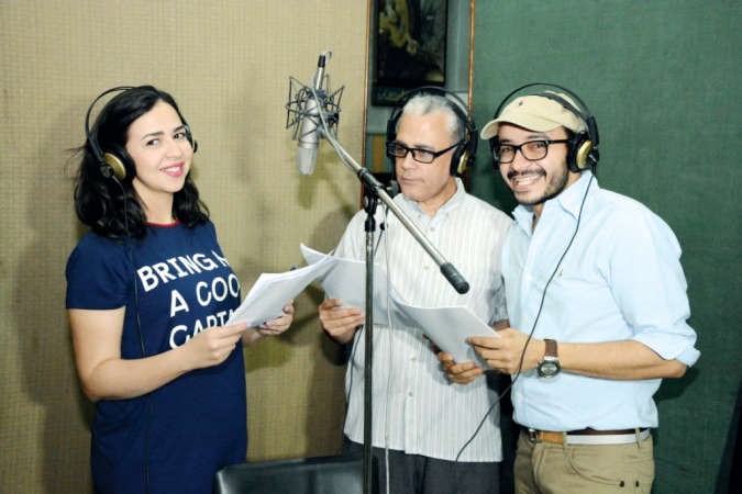 ايمي اثناء تسجيل مسلسل توكا و3 شنبات شريف عبدربه
