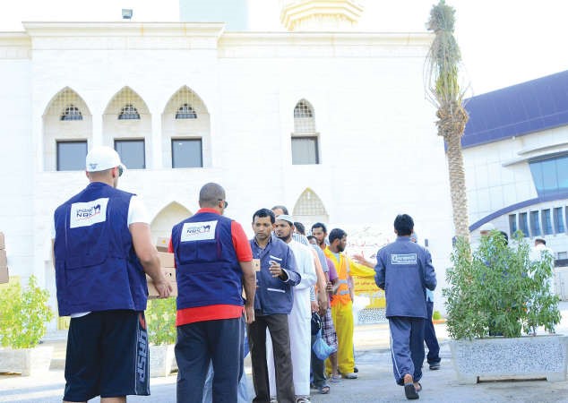احدى الجولات الميدانية التي قام بها متطوعو البنك العام الماضي ﻿