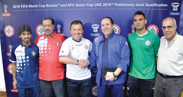 نبيل معلول وميودراغ خلال المؤتمر الصحافي﻿