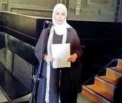 مديرة المدرسة نعيمة العبيد