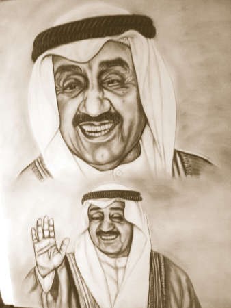 رسم للراحل الكبير جاسم الخرافي