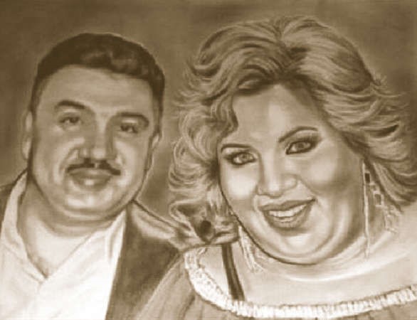 النجمة هيا الشعيبي وزوجها الفنان هاني الطباخ