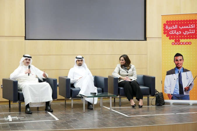 من اليمين الحجاج والهاجري والحوطي