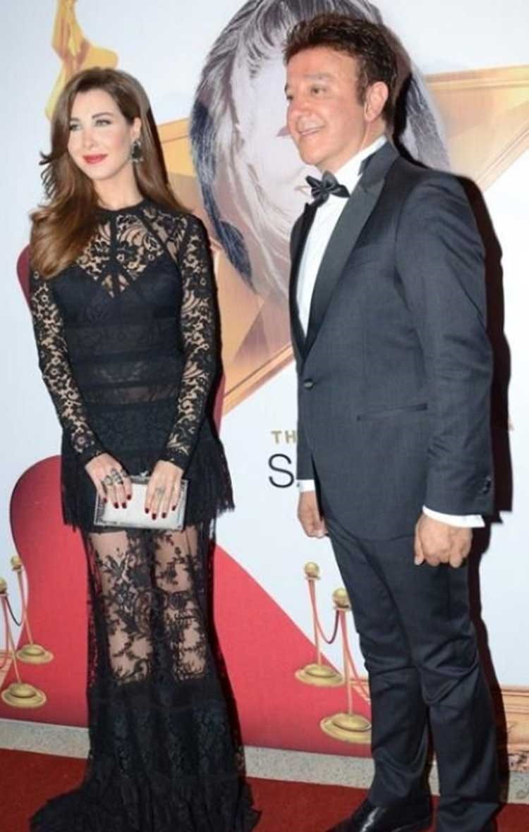 نانسي برفقة منظم الحفل الدكتور ميشال ضاهر