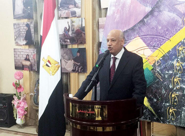 السفير عبدالكريم سليمان يلقي كلمته﻿