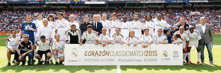 أساطير ريال مدريد يهزمون ليفربول