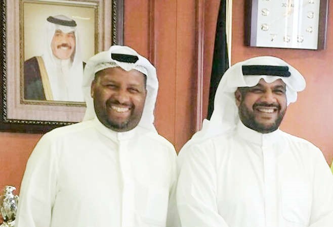 الشيخ احمد المنصور مع فهد كميل