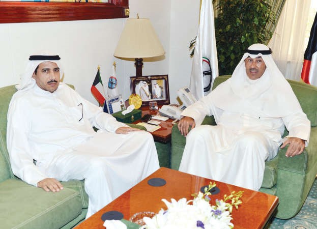 الشيخ فواز الخالد مستقبلا دعبدالله العنزي